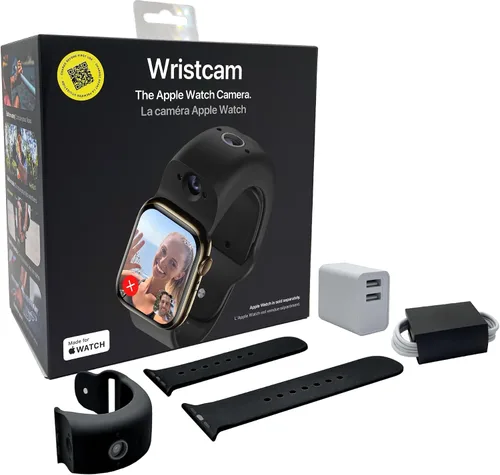Miniatura 9 de Wristcam - Smartband con cámara modular y certificación Apple MFi para Apple Watch, cámaras de 8 MP + 2 MP, fotos 4K, grabaciones de 1080p, Negro