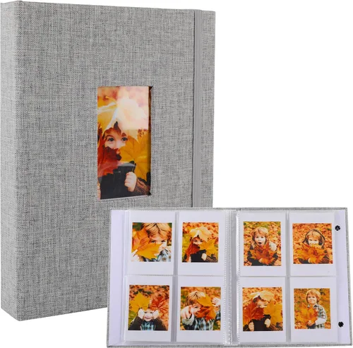 Miniatura 18 de Polaroid - Álbum de fotos, pequeño libro de imágenes con capacidad para 280 fotos, libro de recuerdos beige para imágenes de 2 x 3 pulgadas, álbum