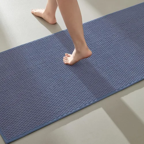 Miniatura 10 de TYUU Alfombras de Baño Antideslizantes Lavables, Tapete de Baño Súper Absorbente Delgado de Pila Baja para Secar Rápido, Alfombra de Baño Pequeña