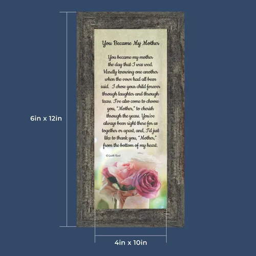 Miniatura 3 de Crossroads Home Décor Regalos para suegra - Regalos de nuera, You Became My Mother 7346BW