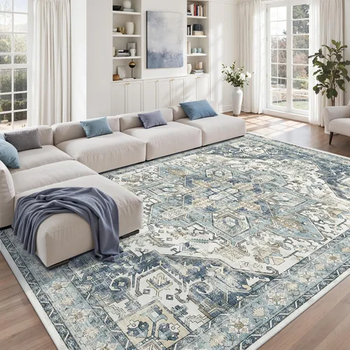 Miniatura 146 de zesthome Alfombra 4x6 - Alfombra Resistente a Manchas Lavable, Alfombras con Respaldo Antideslizante para Sala de Estar, Alfombras Pequeñas de Área