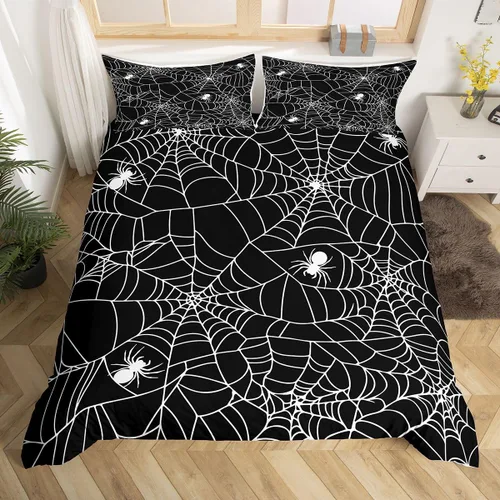 Miniatura 8 de Feelyou - Funda de edredón con estampado de auriculares, juego de ropa de cama con temática musical, patrón geométrico musical, funda de edredón