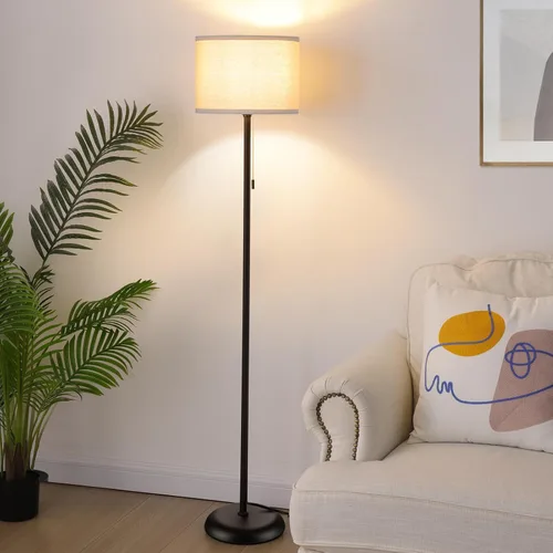 Miniatura 3 de FOLKSMATE Lámpara de pie para sala de estar, lámparas LED modernas y sencillas, lámpara alta para dormitorio, niños, oficina, sala de lectura, luz
