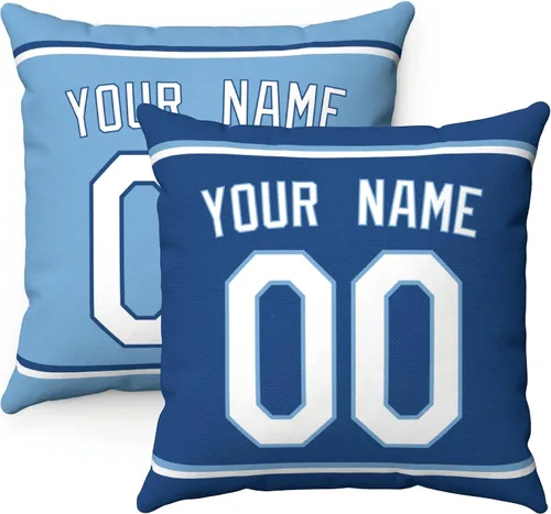 Miniatura 17 de ANTKING Paquete de 2 almohadas personalizadas con cualquier nombre y número, regalo personalizado para hombres, mujeres y niños Para Philadelphia