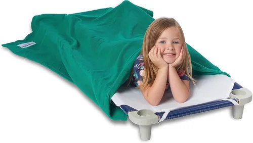 ROLLEE POLLEE Northwest - Manta de dormir de forro polar verde para niños, manta súper suave que no forma bolitas, individual - Solución acogedora