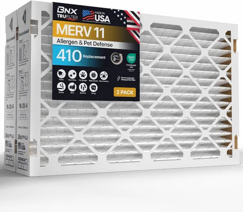 Miniatura 28 de BNX TruFilter - Filtro de aire MERV 11 de 10 x 10 x 1 pulgadas (paquete de 4) – Fabricado en Estados Unidos – Defensa contra Alérgenos Filtros