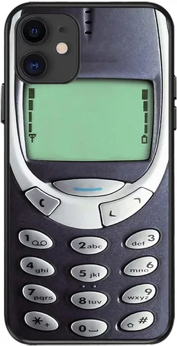 Compatible con funda para iPhone 13 Pro Max, fundas con diseño de piel elegante y retro de silicona suave divertida en 3D. Compatible con Nokia. Una