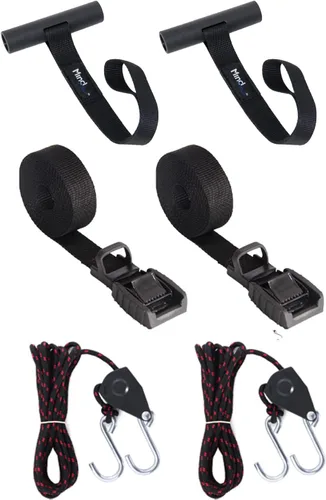 Miniatura 10 de Bucles rápidos para capó, correas de anclaje de amarre para kayak de mente y acción, accesorios de transporte Canon para capó y maletero
