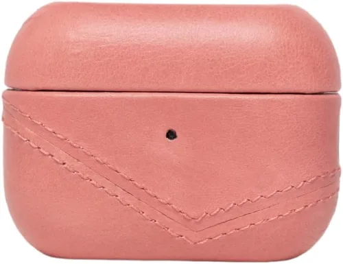 Miniatura 6 de Bullstrap Funda de cuero premium compatible con Apple AirPods 3, carga inalámbrica, diseño de dos piezas (Sienna)