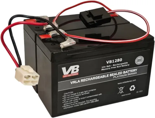 Reemplazo de batería de maquinilla de afeitar MX350 - Incluye arnés de cableado (capacidad de 8 ah - sistema de 24 voltios) por Vici Battery - no