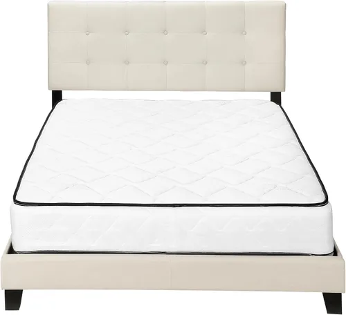 Miniatura 4 de Monarch Specialties Bastidores de cama, matrimonial, beige