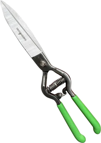 Miniatura 7 de GARDEN GURU Tijeras de mano para cortar césped, podadoras clásicas de acero forjado, asas de agarre cómodo, perfectas para bordes de césped a mano
