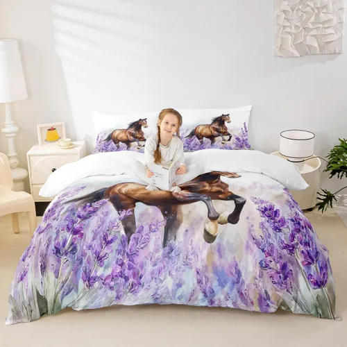 Miniatura 9 de Juego de funda de edredón de pingüinos de dibujos animados para niños, tamaño King, lindo juego de ropa de cama de esquí de animales árticos, Multi