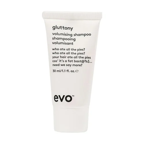 EVO Champú voluminizador de glotonería - Champú voluminizador para todo tipo de cabello - Añade elevación, brillo corporal, fuerza y elasticidad