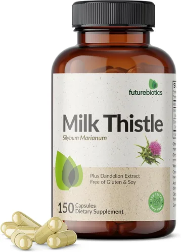 Miniatura 7 de Futurebiotics Cardo mariano silimarina, extracto de mariano y diente de león, apoyo para la salud del hígado, soporte antioxidante, desintoxicación