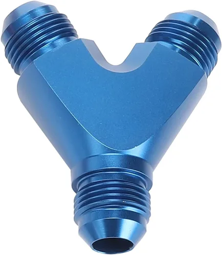 Miniatura 6 de AC PERFORMANCE Adaptador de montaje en Y de aluminio -3AN a -3AN anodizado negro 3AN x 3AN x 3AN 3/8-24 rosca Y bloque divisor macho Flare