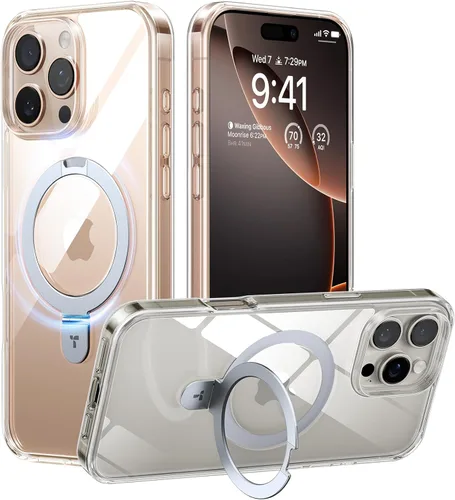 Miniatura 22 de TORRAS Funda magnética con función atril para iPhone 13/iPhone 14 [compatible con MagSafe], soporte resistente y versátil, grado militar, a prueba