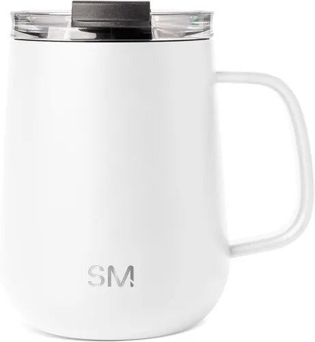 Miniatura 7 de Simple Modern - Taza Voyager Signature Vaso de viaje para café con tapa de 360° y asa Vaso de café helado y té de infusión fría con Abedul