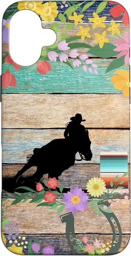 Miniatura 23 de Cute Serape Spring Flower Rodeo Western Horse Barrel Racing Case for iPhone 17