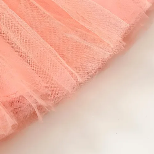 Miniatura 4 de LYQTloml Vestidos de bebé niña con volantes de manga larga con lazo entretejido floral princesa tutú faldas ropa para niñas pequeñas