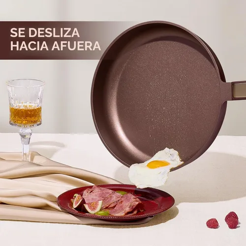 Miniatura 3 de CAROTE Juego de ollas y sartenes antiadherentes, juego de 14 utensilios de cocina antiadherentes, no tóxico y libre de PFOA y PFOS, lavavajillas