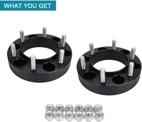 Miniatura 48 de IRONTEK Espaciadores de rueda de 2 pulgadas de 0.236 x 5.315 in para F150 (orificio de cubo de 3.429 in, pernos M14x2) 0.236x5.315 in a 0.236x5.315