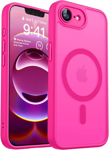 Miniatura 28 de CANSHN Funda magnética compatible con iPhone 17 Pro, mejorada [protección completa de la cámara] [compatible con Magsafe] [mate translúcido] funda
