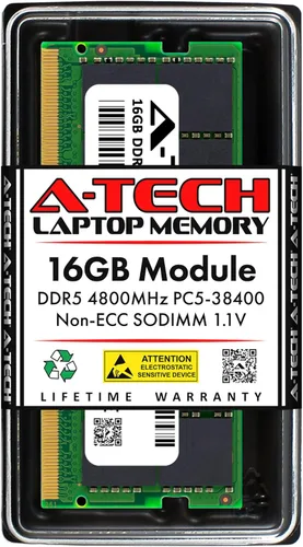Miniatura 30 de A-Tech Kit de 16 GB (2 x 8 GB) DDR5 5600 MHz PC5-44800 CL46 SODIMM 1.1V sin ECC sin búfer SO-DIMM 262-Pin Computadora portátil Módulos