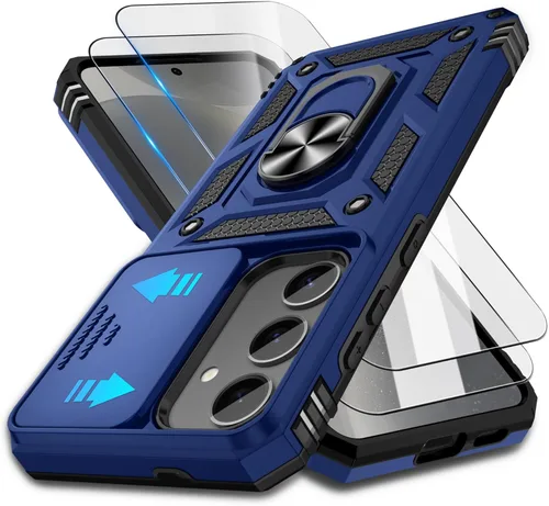 Miniatura 33 de ATUMP Funda para OnePlus Nord N200 5G con protector de pantalla HD con cubierta para cámara deslizante, soporte de anillo de rotación de 360°