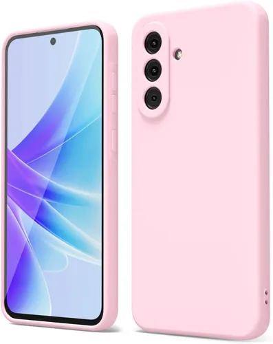 Miniatura 150 de oakxco Funda para teléfono Samsung Galaxy A12 con agarre de silicona líquida, linda delgada fina suave cubierta de gel de goma TPU lisa para mujeres