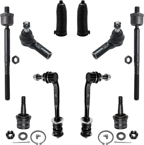 Miniatura 171 de Detroit Axle – Kit de suspensión delantera para Hyundai 2013-2018 Santa Fe 2 enlaces de barra de estabilizador 4 varillas de amarre interiores