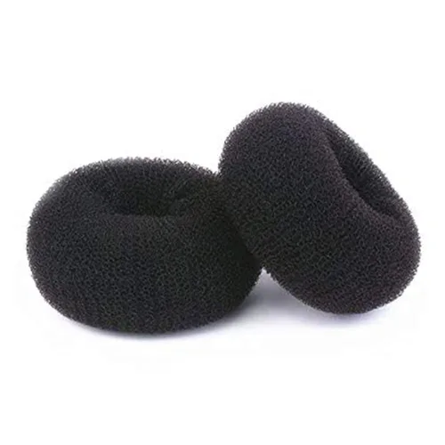 Miniatura 10 de NICEMOVIC Moldeador de donas para el cabello, tamaño grande, 2 piezas de pelo de moño grande para cabello grueso y largo (beige, 3.5 pulgadas)