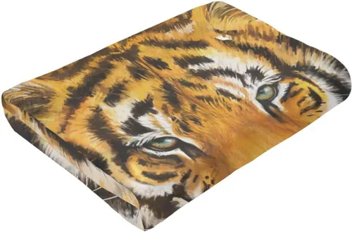 Miniatura 6 de Manta de tigre para aire acondicionado, suave, manta de franela para niños (50 x 40 pulgadas)
