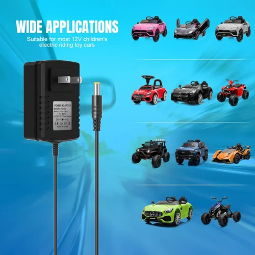 Miniatura 6 de Cargador de 12 V para juguetes de montar en coche para niños, cargador de batería de 12 voltios para SUV de Best Choice Products, Kid Trax