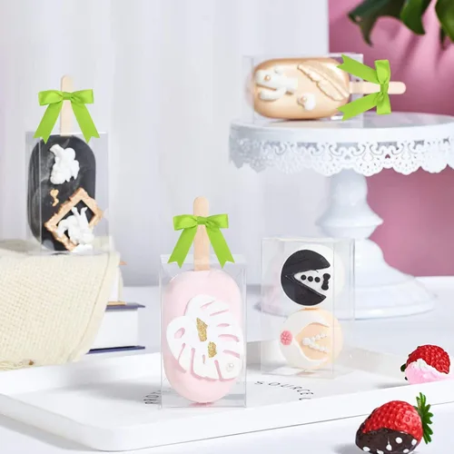 Miniatura 8 de Meseey 50 Piezas Lazos de Cinta de Satén de 3 Pulgadas con Alambre de Torsión Verde Manzana Preatados Premade Lazos de Manualidades para Bolsas