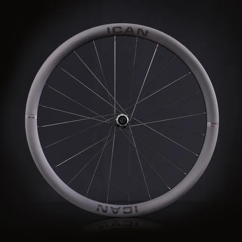 Miniatura 5 de ICAN AERO40II-41.62 oz/AERO50II-44.27 oz Disco Carbono Bicicleta de Carretera Juego de Ruedas 700C Freno de Disco 0.906 in Ancho Interior Clincher