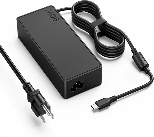 Cargador de laptop USB C de 90 W para portátiles con Windows - Lenovo ThinkPad HP Spectre ASUS ZenBook Acer Swift Chromebook - Adaptador de