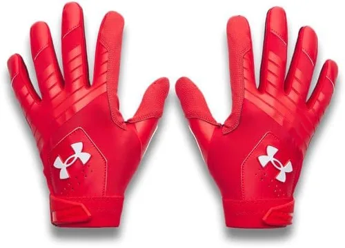 Miniatura 27 de Under Armour Guantes de béisbol Clean Up para hombre (100) blanco / plata metálica / plata metálica