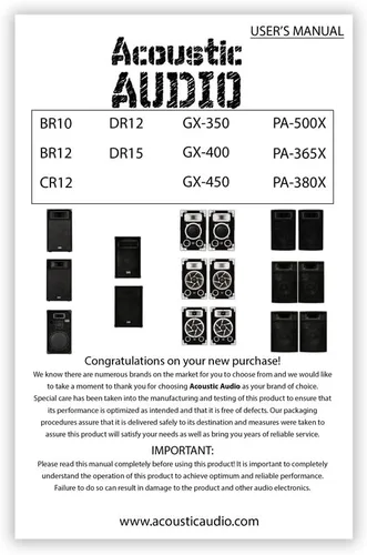Miniatura 6 de Acoustic Audio by Goldwood PA-380X - Altavoces pasivos de audio acústico para DJ, 8 pulgadas, PA Karaoke, audio casero de estudio de 3 vías