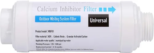 Miniatura 7 de Yoption Filtro inhibidor de calcio, filtro de sistema de nebulización al aire libre, para evitar la acumulación de escamas y obstrucciones