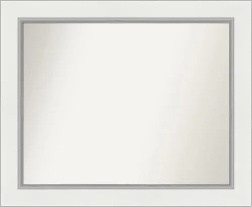 Miniatura 27 de Amanti Art Espejo de pared blanco de 30 x 42 pulgadas, espejo de baño rectangular blanco para decoración de pared de sala de estar, marco Parlor