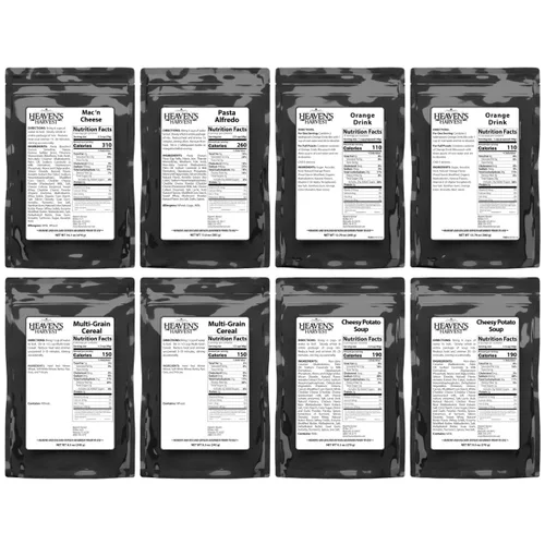 Miniatura 2 de Heaven’s Harvest Kit de Alimentos Familiares de 25 Años — Suministro de Alimentos de Emergencia. Kit de Alimentos de Supervivencia Liofilizados +