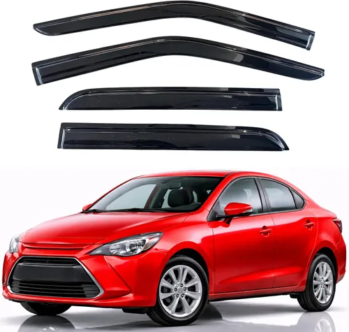 Miniatura 281 de KPY Visor de ventana compatible con Hyundai Tucson 2021-2025, 4 piezas de deflector de ventilación para ventana lateral, estilo Mugen, protector