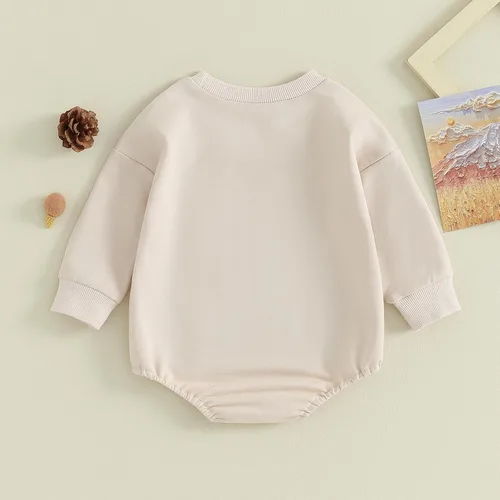 Miniatura 49 de Adobabirl Traje de Halloween para bebé, sudadera de fantasma, calabaza, mameluco, suéter de gran tamaño, lindo para otoño e invierno