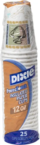 Miniatura 6 de Georgia-Pacific PerfecTouch 5342DX WiseSize Coffee Dreams - Vaso de papel aislante, capacidad de 12 onzas (caja de 20 mangas, 25 por manga)