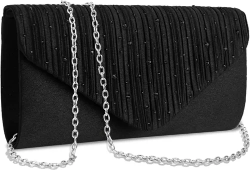 Miniatura 17 de Bolsos de mano BBjinronjy para mujer, bolso formal con diamantes de imitación para noche, bolsos de mano para boda, fiesta, cóctel, graduación, cena