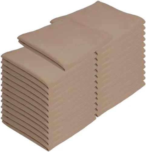 Miniatura 20 de Arkwright Servilletas de tela para restaurante, (paquete de 25) servilletas de poliéster hilado con bordes con dobladillo, ideal para cenas, bodas