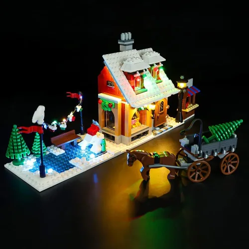 Miniatura 3 de Kit de luces LED compatible con Lego 10216, kit de iluminación de construcción para (Creator Holiday Bakery). (Solo kit de luz Led) (versión clásica)