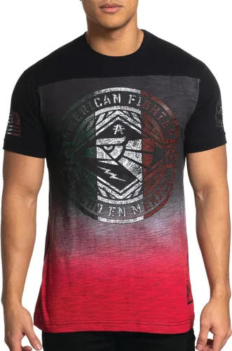 American Fighter Camisetas patrióticas de manga corta para hombre, camisetas patrióticas de manga corta para hombre de Estados Unidos y México.