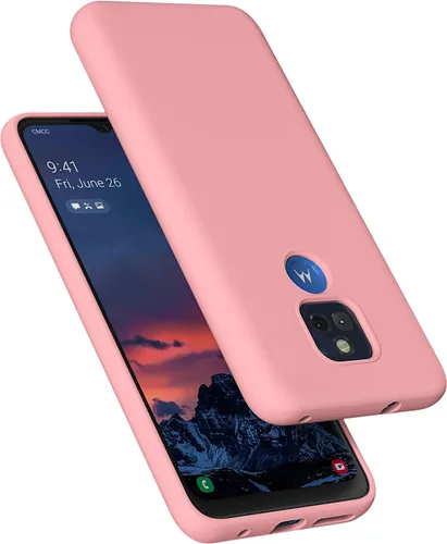 Miniatura 11 de Moto G Play 2021 - Funda de goma de gel de silicona líquida a prueba de golpes, forro de tela de microfibra suave, compatible con Motorola Moto G